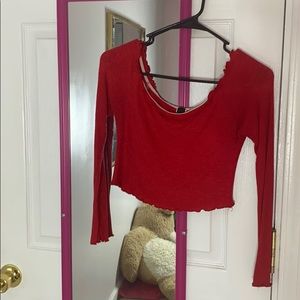 off the shoulder crop top